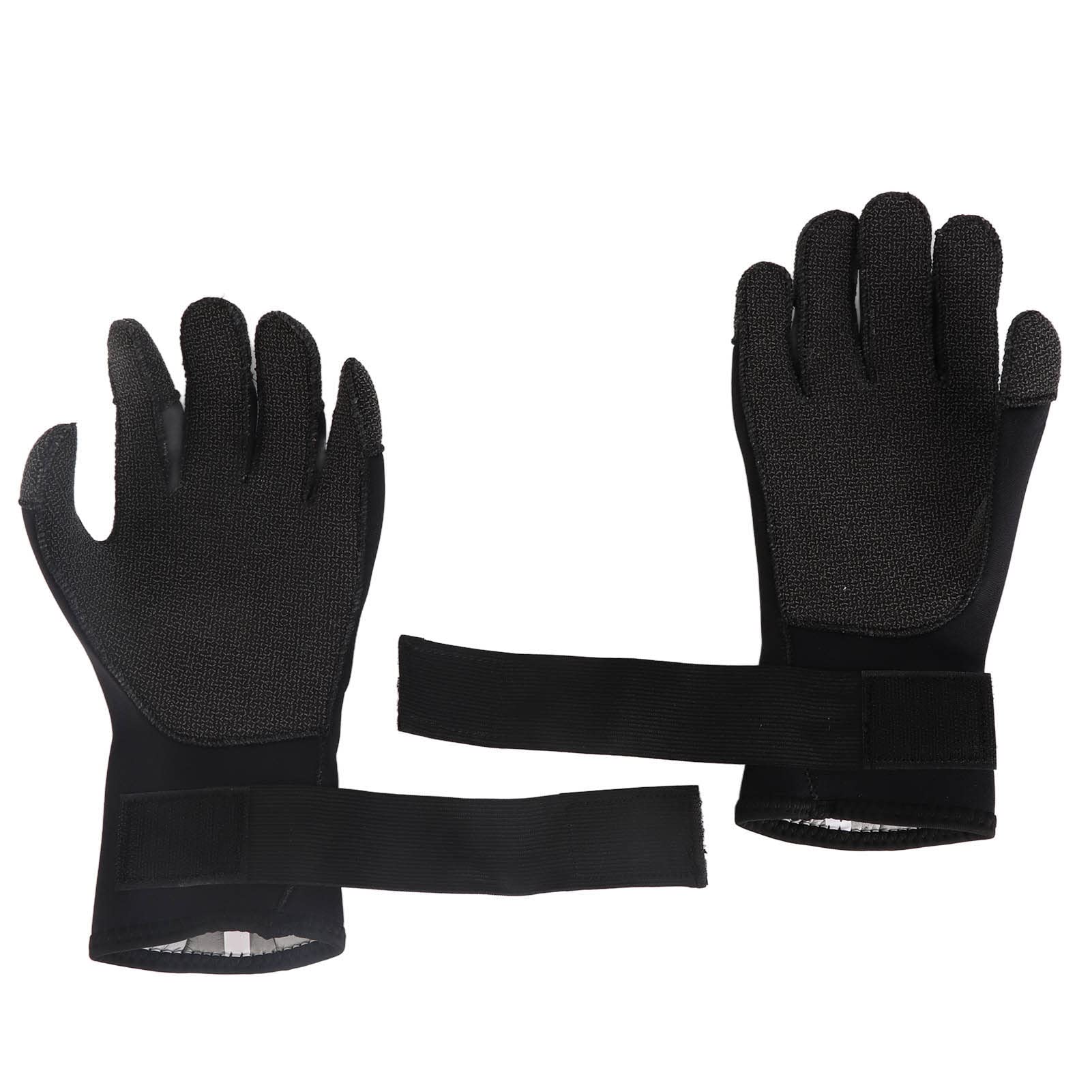 EVGATSAUTO Diving Mitts, Snorkeling Gloves 3mm 1 Pair Hook Closure for Swimming for Unisex (M)