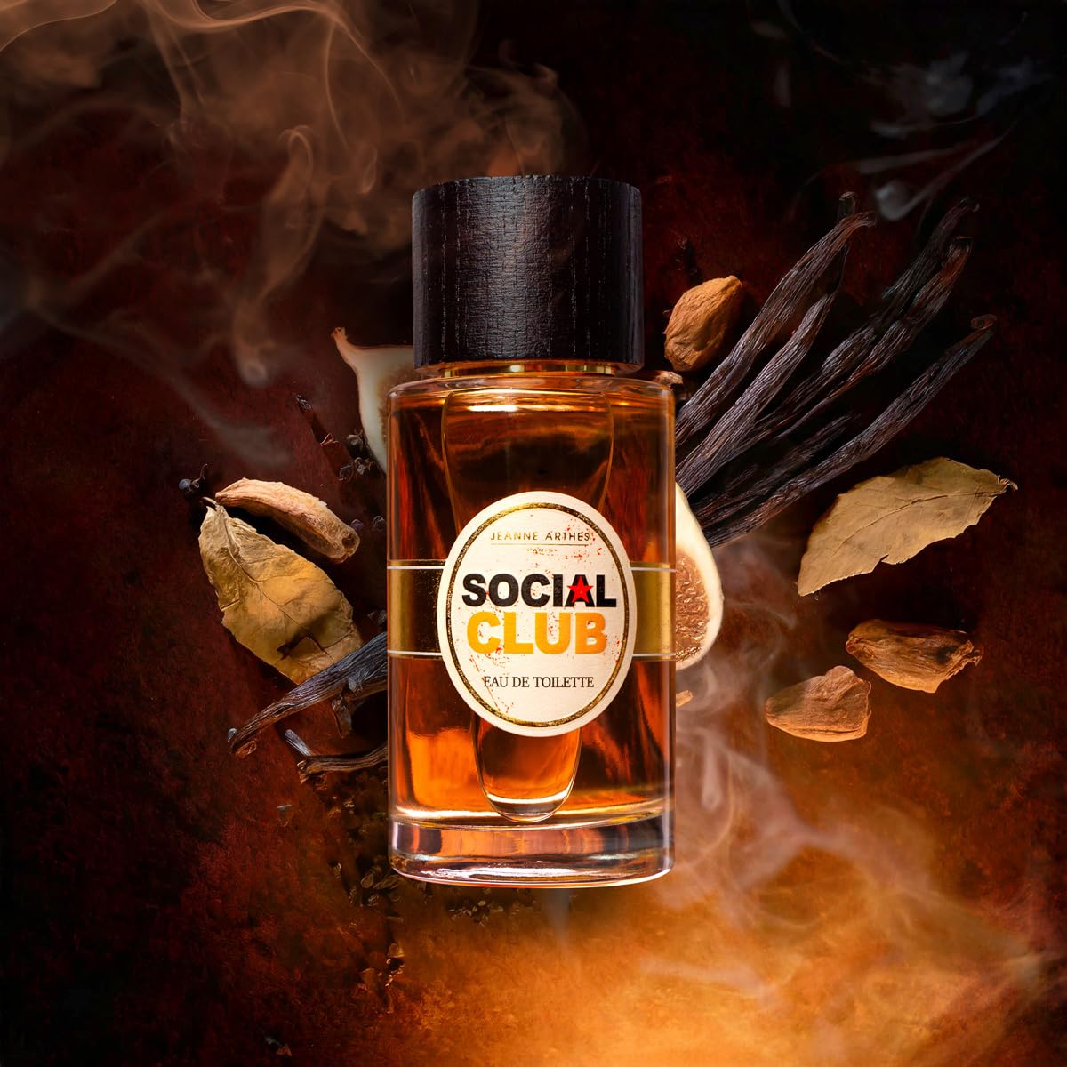 JEANNE ARTHES - Parfum Homme Social Club - Eau de toilette - Flacon Vaporisateur 100 ml - Fabriqué en France à Grasse