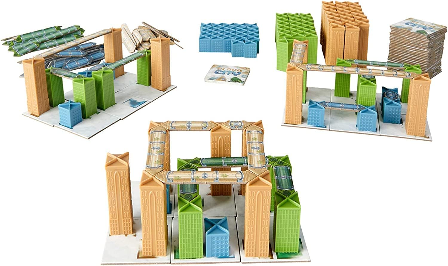 Blue Orange Cloud City Board Game- Family or Adult Strategy Board Game for 2 to 4 Players. Recommended for Ages 10 and Up, Green