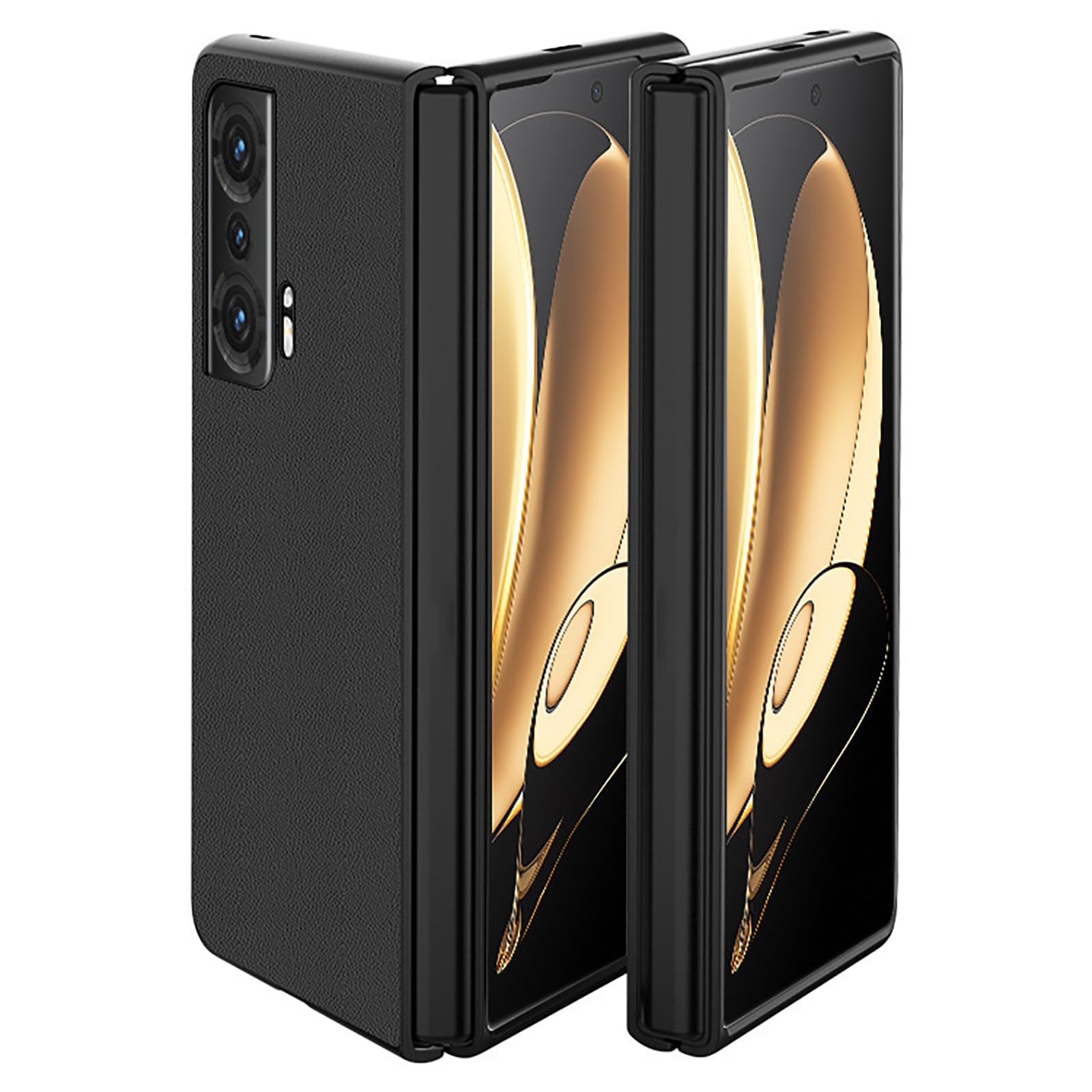 OIATROECase for Honor Magic V2,[Heat dissipation] [Anti-fingerprint ] [Protect back camera] Ultra Silm Case Matte Material Cover for Honor Magic V2 -Pure black