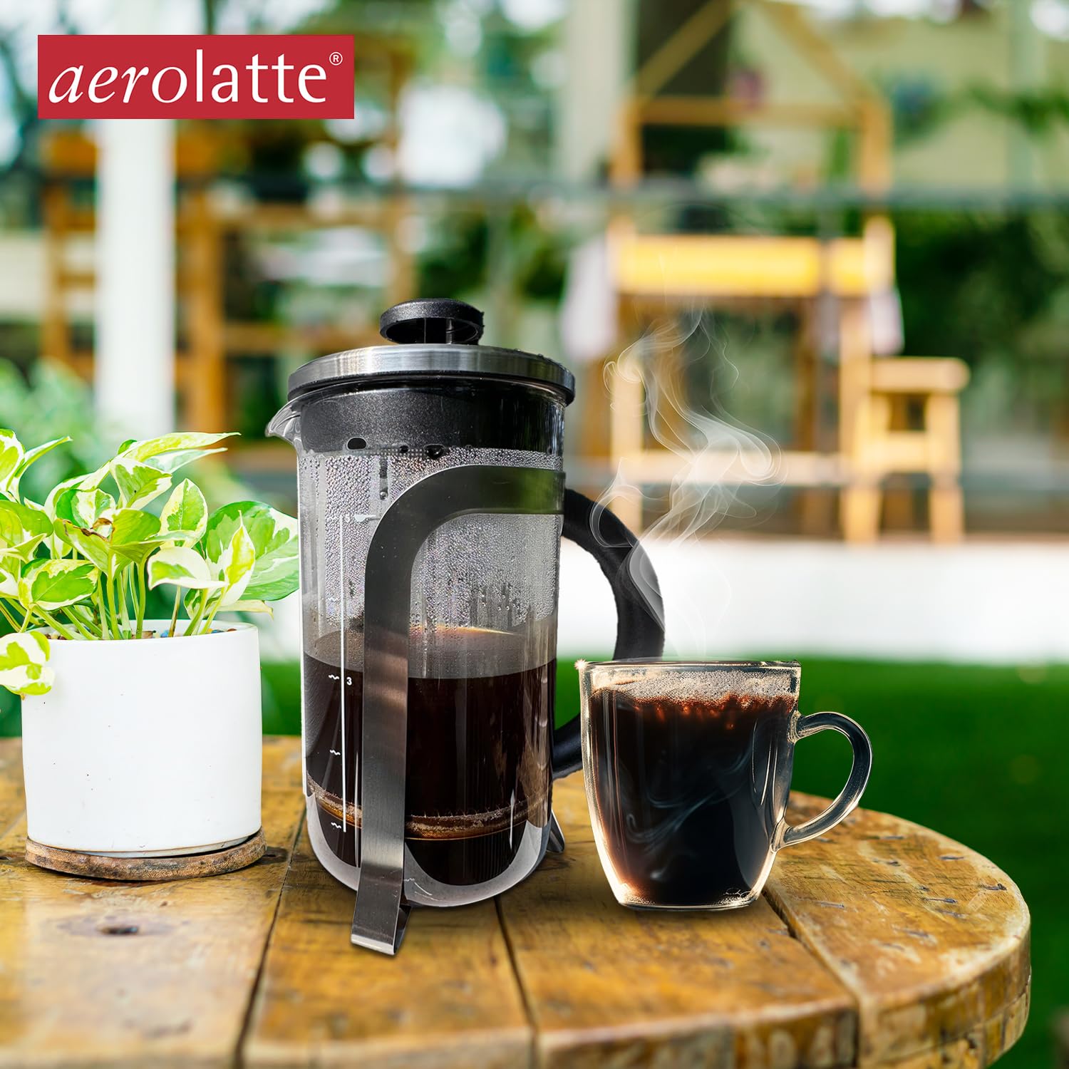 aerolatte Cafetière française, Transparent, 5-Cup/600 ML
