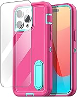 Vista 13 de AICase Funda con Clip tipo Pistolera Compatible con iPhone 15 Pro Max con Protector de Pantalla de Vidrio + Lente de Cámara, Protección Resistente
