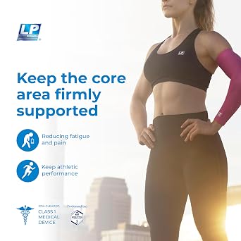 LP SUPPORT 727CA Extreme Back Support with Stays - Compression Support for Lumbar/Lower Back - Hook and Loop Closure (Black - Free size)