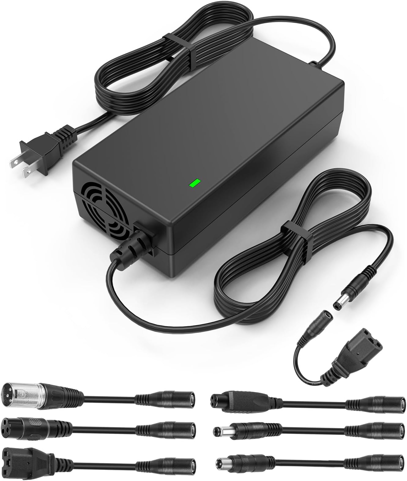 7-in-1 Universal 54.6V 2A Charger for 48v Fast and Safe Charging of 13S Li-ion Battery