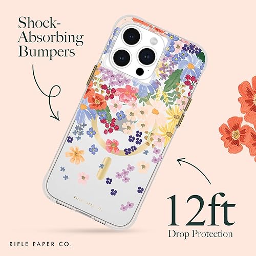 Miniatura 3 de Rifle Paper Co. - Funda para iPhone 15 Pro Max compatible con MagSafe protección contra caídas de 12 pies Bonita funda para iPhone de 6.7 pulgadas