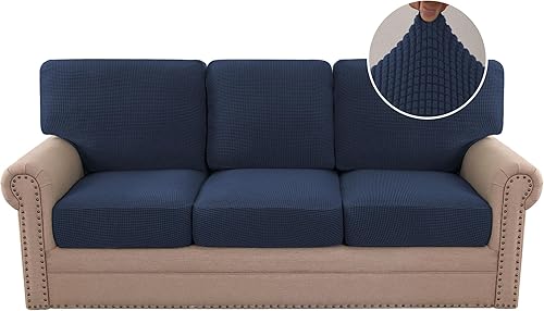H.VERSAILTEX Fundas de sofá de varias piezas de tendencia 2024, fundas elásticas para sofá para asientos y respaldos, fundas de cojín ajustables (3