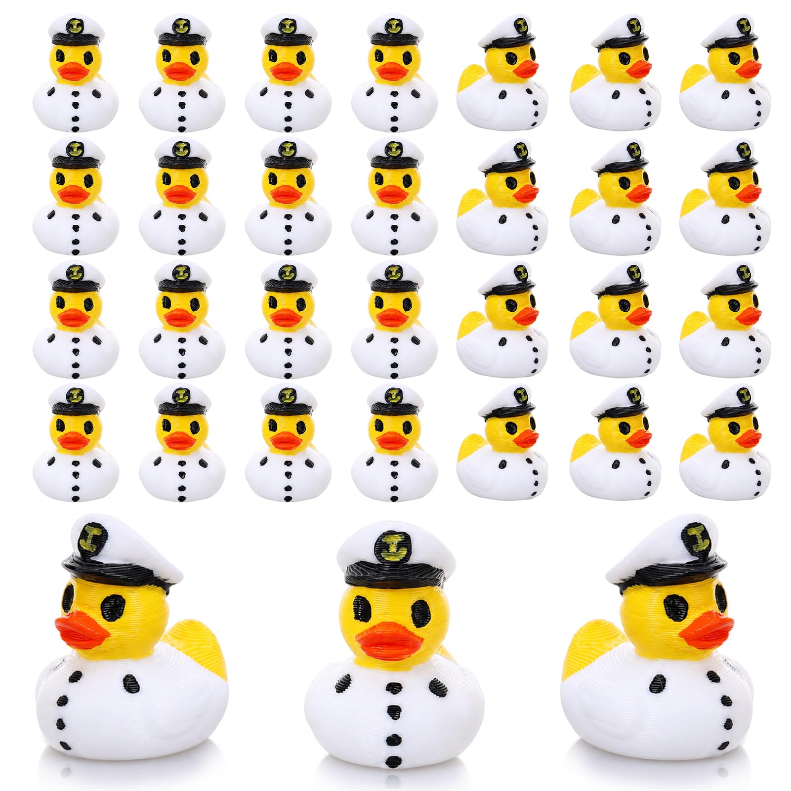 GGSTDDUP 32Pcs 3D Printed Ducks Toy Figures - dollhouse accessories | Mubboo