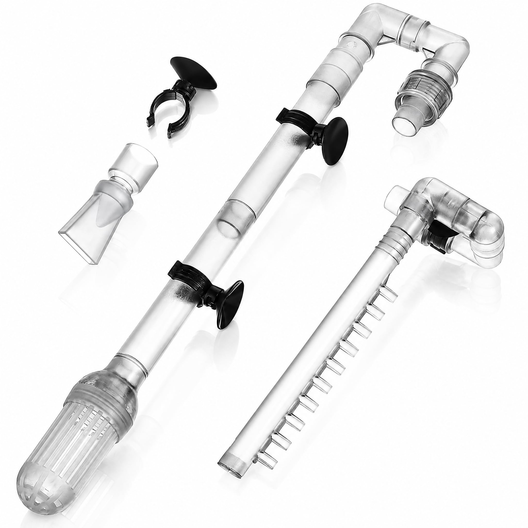 fish tanl filter accessories balacoo Aquarium Canister Inlet Outlet Kit for 603b Tank Outer Filter Accessory for 12mm Inner Diameter Aquarium Hose, 30X5.7X2.5CM, Grey : Pet Supplies Abu - All of VEVOR Aquarium Filter gear_ratio__6.3:1 Line Length:500 yd