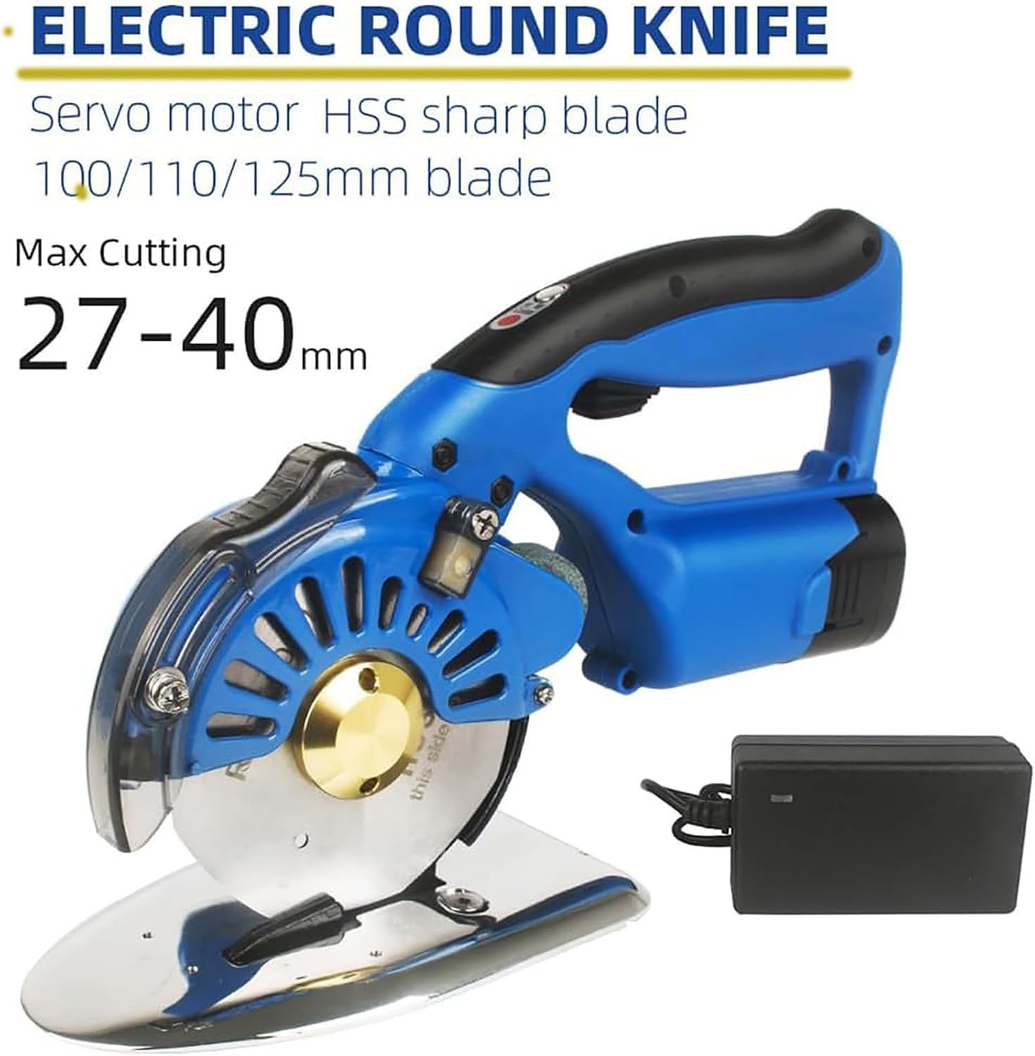 Electric Fabric Cutting Machine, Electric Rotary Fabric Cutter with LED Lamp, 5 Speed Setting And Automatic Sharpening Function Ideal, for Fashion Designers, Crafters, Quilters, and DIY Enthusiasts