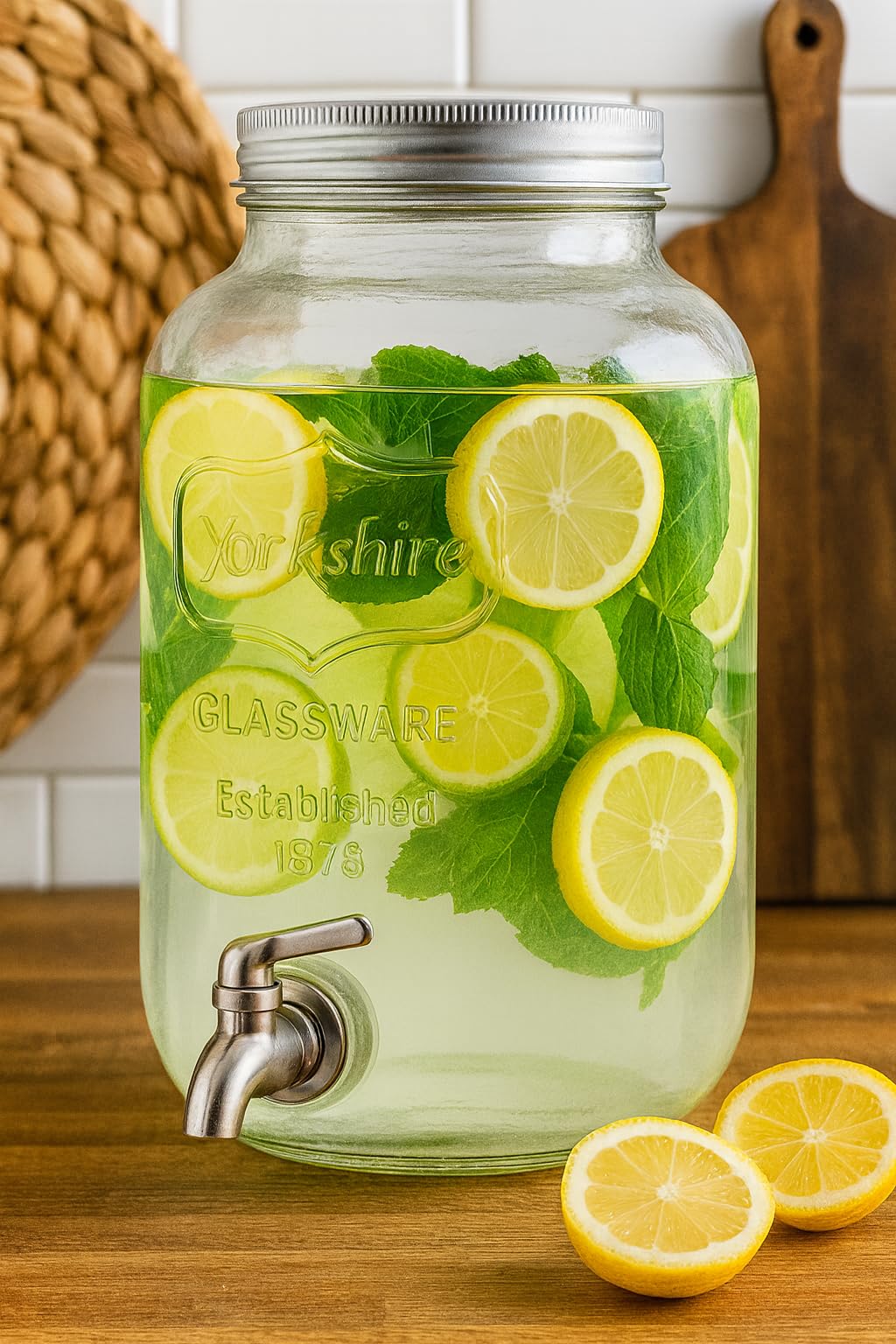 Dispenser Bevande 1,5L Trasparente Con Rubinetto – Per Feste, Limonata E Tè Freddo, In PP Alimentare, A Prova Di Perdite