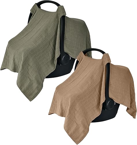 Miniatura 13 de Funda de asiento de automóvil para bebé, algodón orgánico, fundas de asiento de automóvil, funda de asiento de automóvil, toldo para asiento de Gris