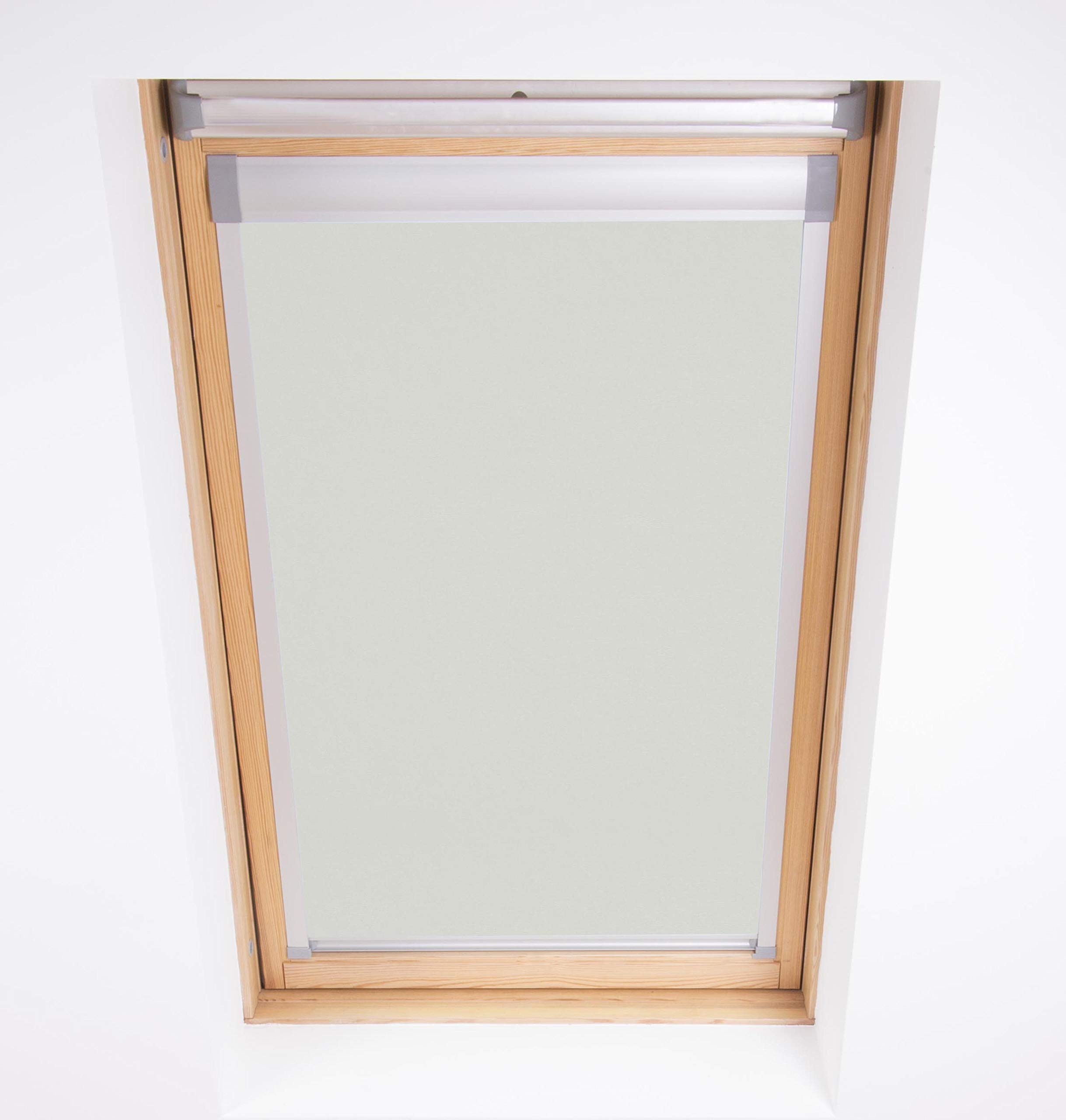 Ambition Blinds Online Stone Grey Blackout Roller Blind For Dakstra Windows (C2a, )