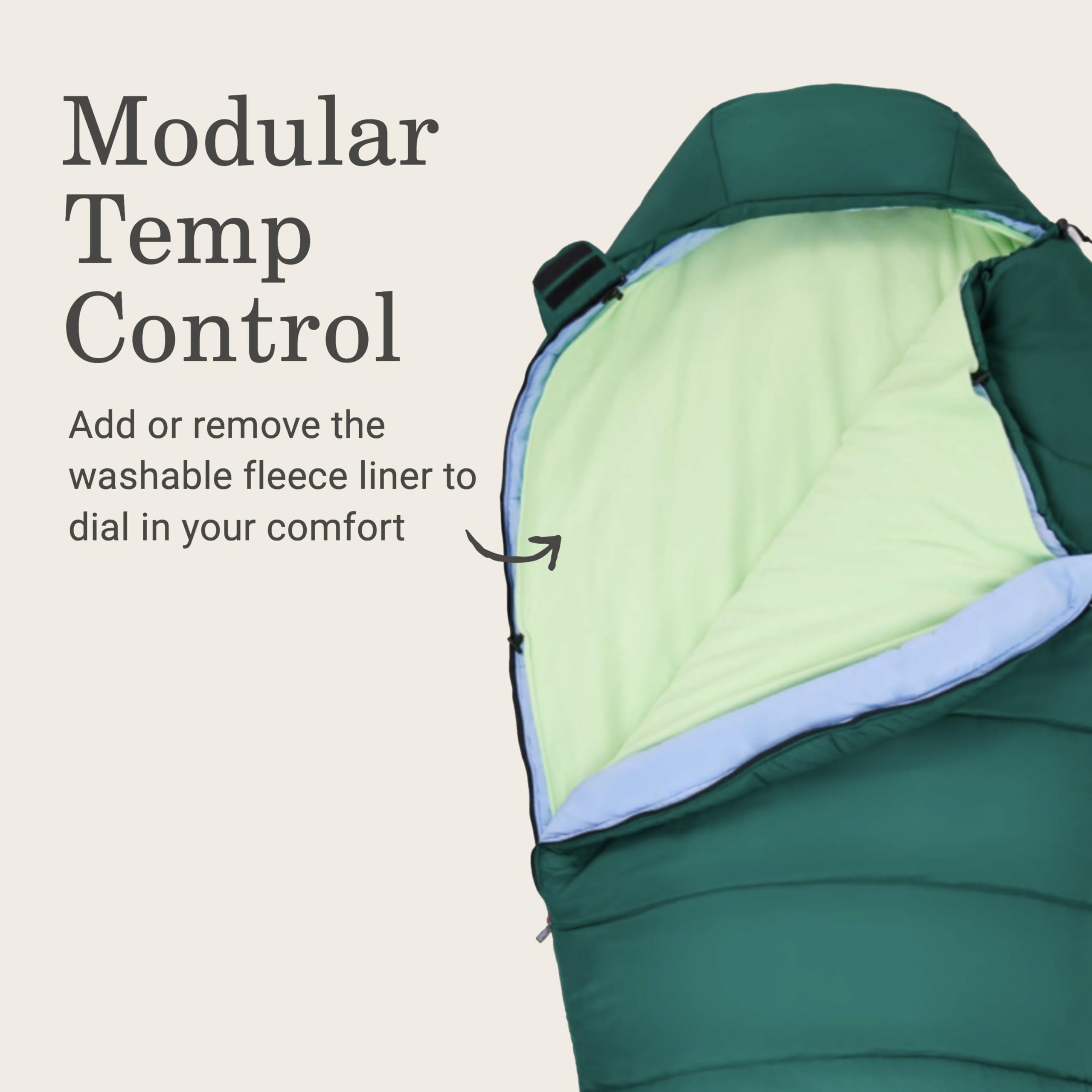Amazon.com : Coleman Cozy 30°F Sleeping Bag with Integrated