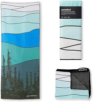 Nomadix Original Towel - National Parks- Perfect for Beach, Pool, Travel, Camping, Yoga - Made with Recycled Materials - Super Absorbent - Sand Resistant