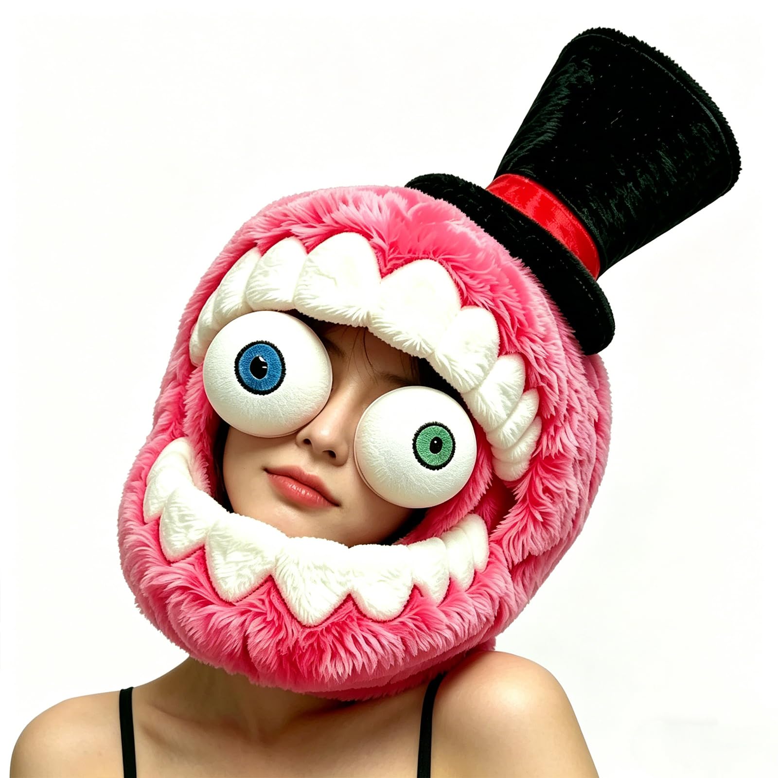 YIttings Maid Jax Caine for Adults Open Mouth Hole Eye Devil Face Mask, Halloween Fancy Dress Costume Accessory for The AmazingDigitalCircus Party Cosplay