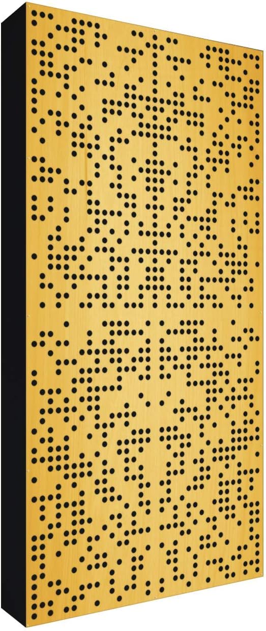 Binary Diffuser WOOD 120x60x11,5 by Addictive Sound | Acoustic Panels to Improve Room Acoustics and Sound Insulation | Soundproofing Bass Trap | Curcumma