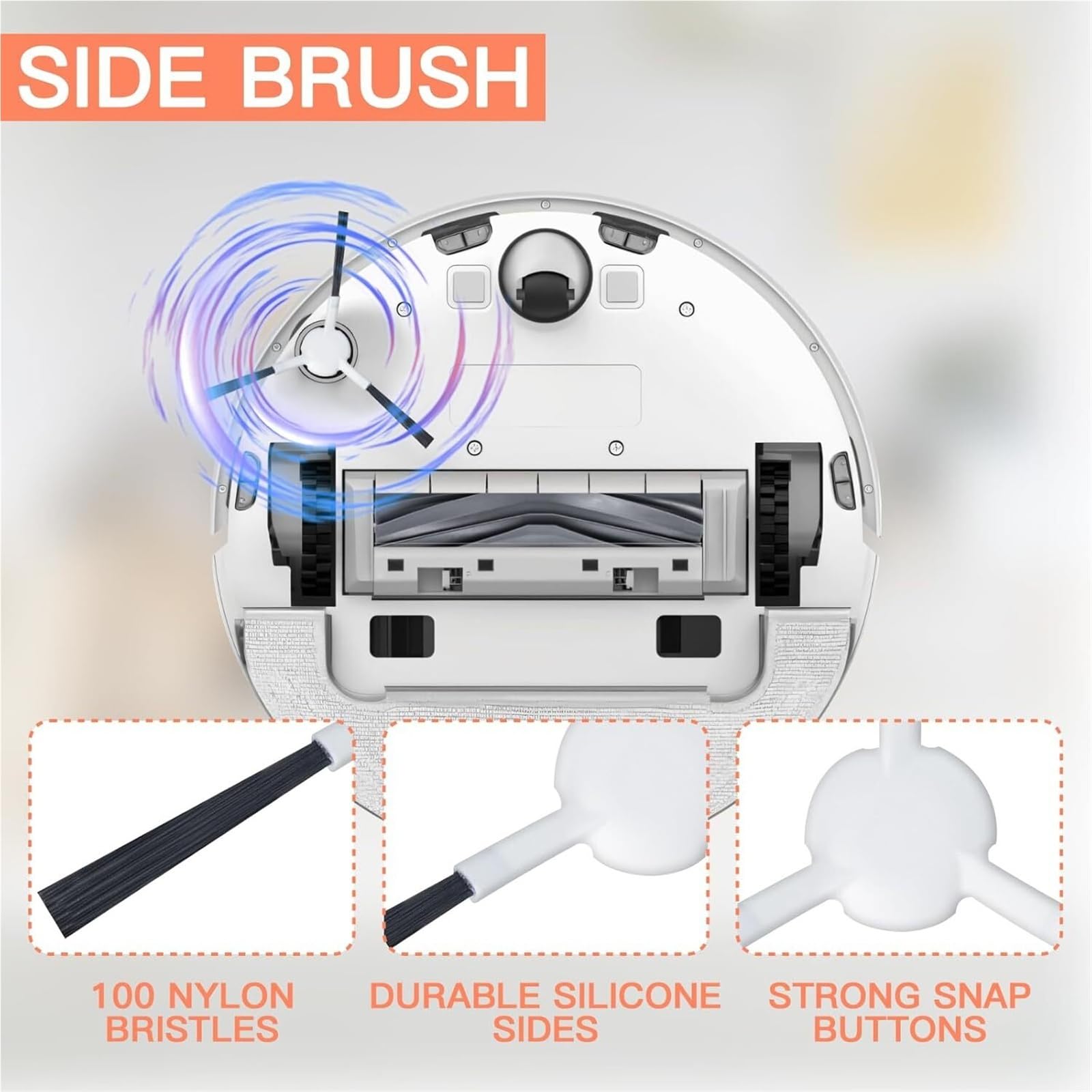 Compatible con Dreame D10 Plus Gen 2 RLD32GD Cepillo Lateral Principal, Filtro Hepa, Fregadero, Bolsa for Polvo for Parrilla, repuestos compatibles Accesorios de Repuesto