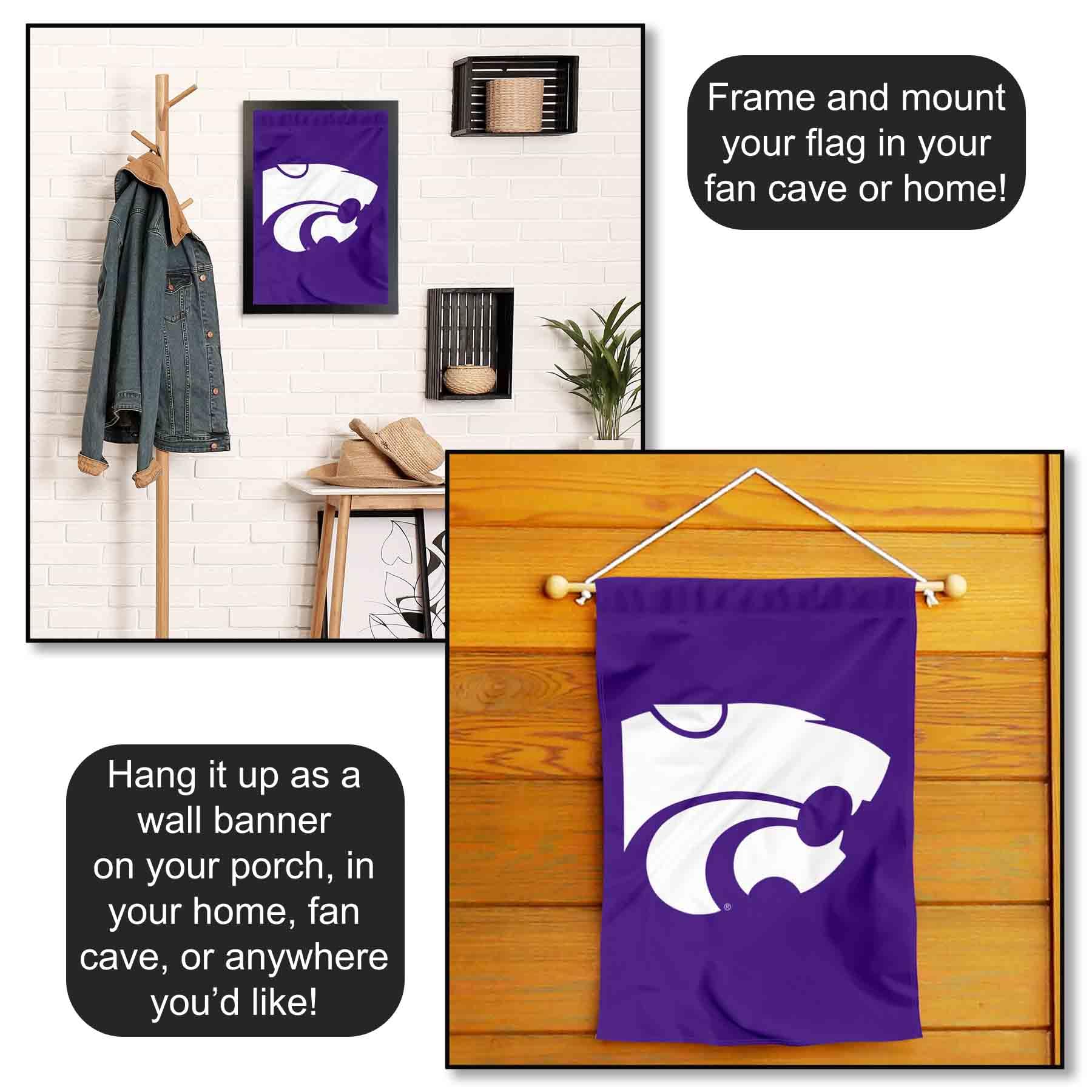 University Of Evansville Gartenflagge Lila – Doppelseitig, 100% Polyester, Design A