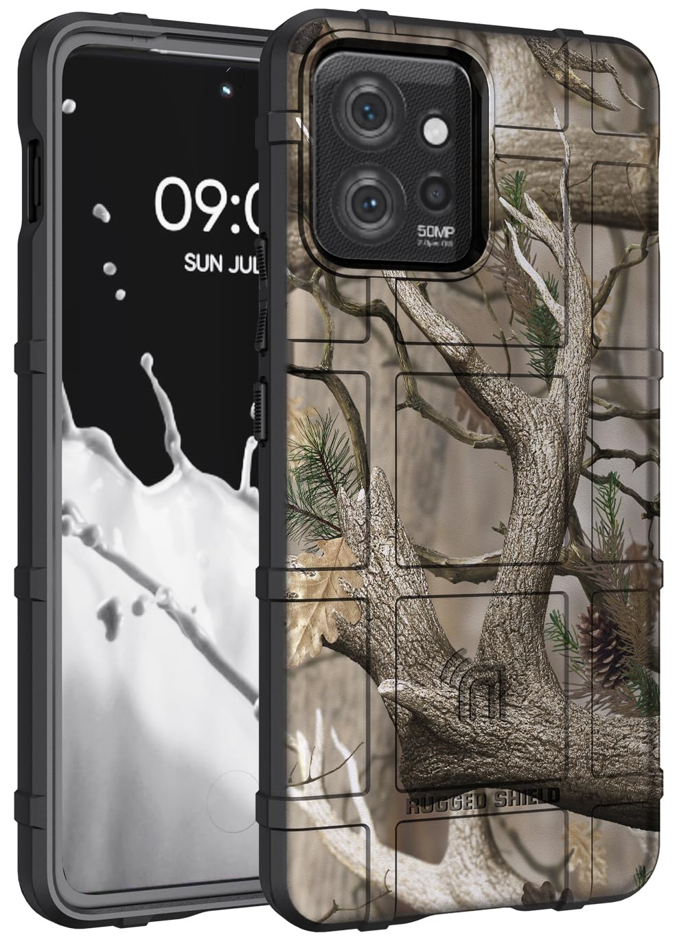 Nakedcellphone Case for Motorola ThinkPhone (2023), Special Ops [Outdoor Camouflage] Tactical Rugged Shield Cover - Bush Camo