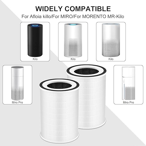 Miniatura 4 de Filtro True KILO, compatible con Afloia KILO, KILOPLUS, KILO PRO, MIRO, MIRO PRO y MORENTO KILO, filtración de 3 etapas verdadera de 360 para