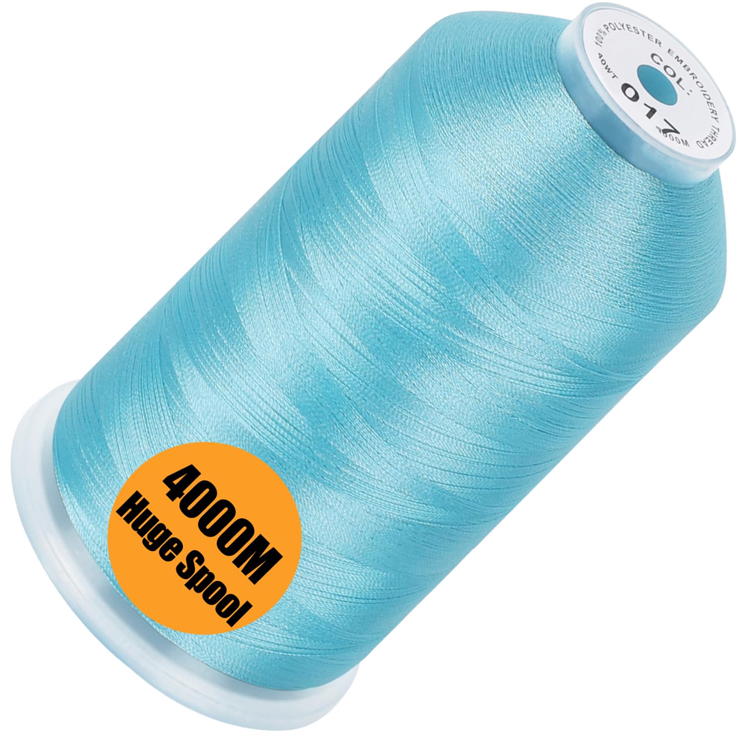 New brothread 4000M Huge Spool Embroidery Machine Thread - Light Blue