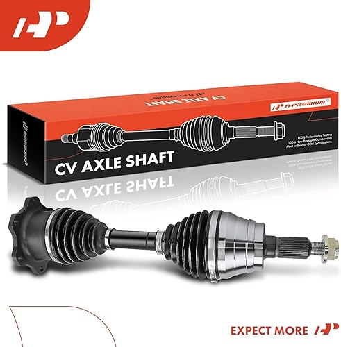Miniatura 9 de A-Premium Conjunto de eje de transmisión CV compatible con Chevy GMC Silverado Sierra 1500 2500 3500 HD Classic & Hummer H2, modelos 4WD, con funda