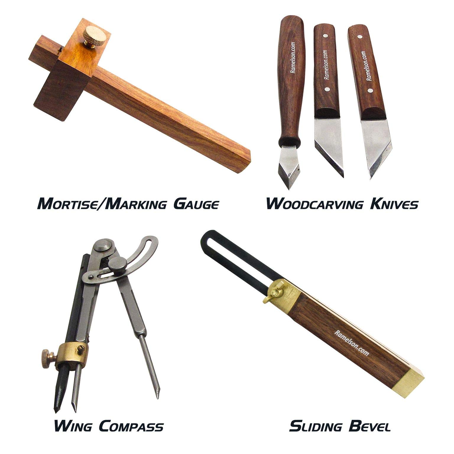 UJ Ramelson 6pc Complete Professional Wood Marking/Striking Carving