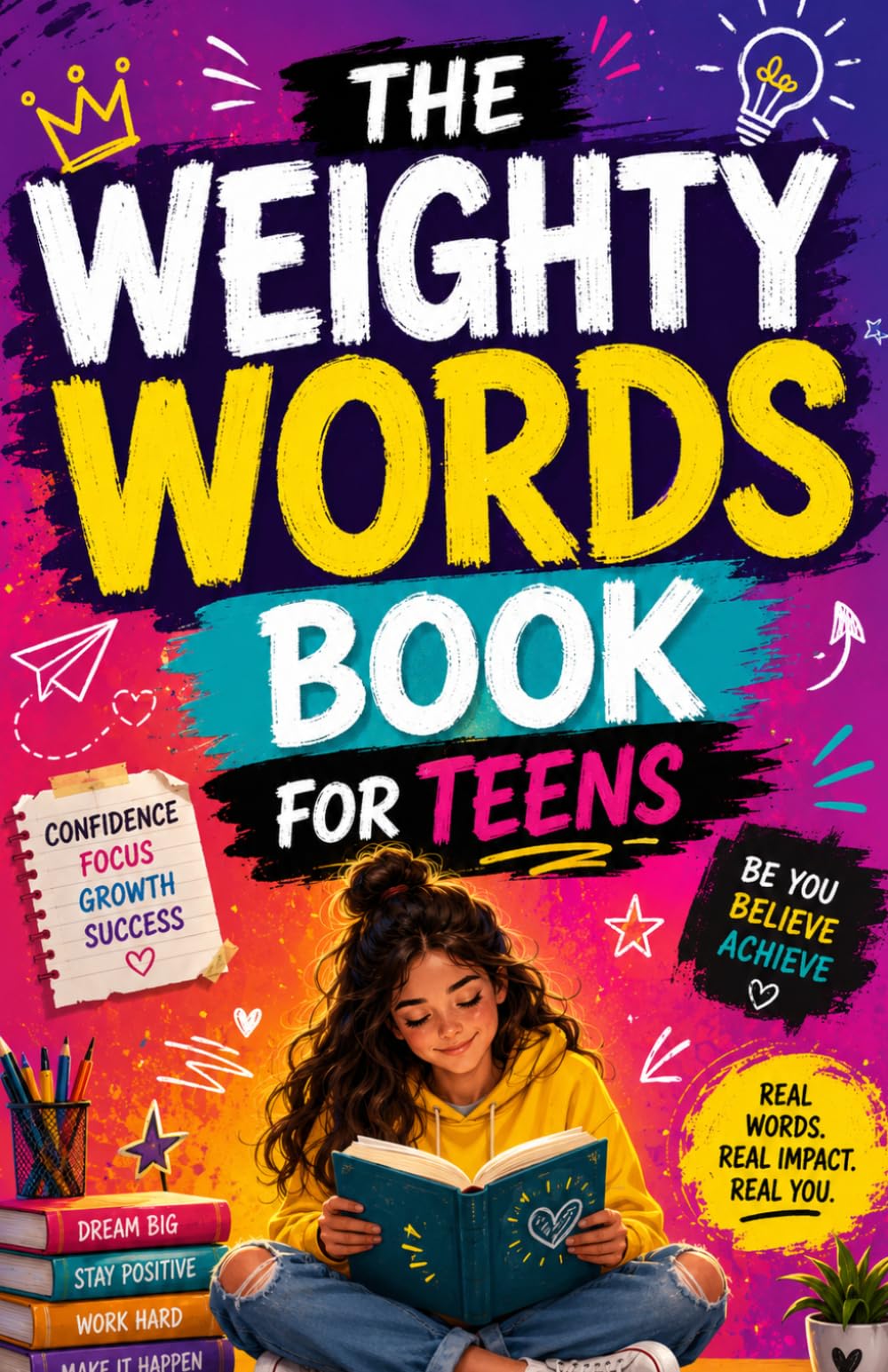 The weighty words book for teens: A Motivational Journey Through Confidence, Discipline, and Emotional Strength for Young Minds