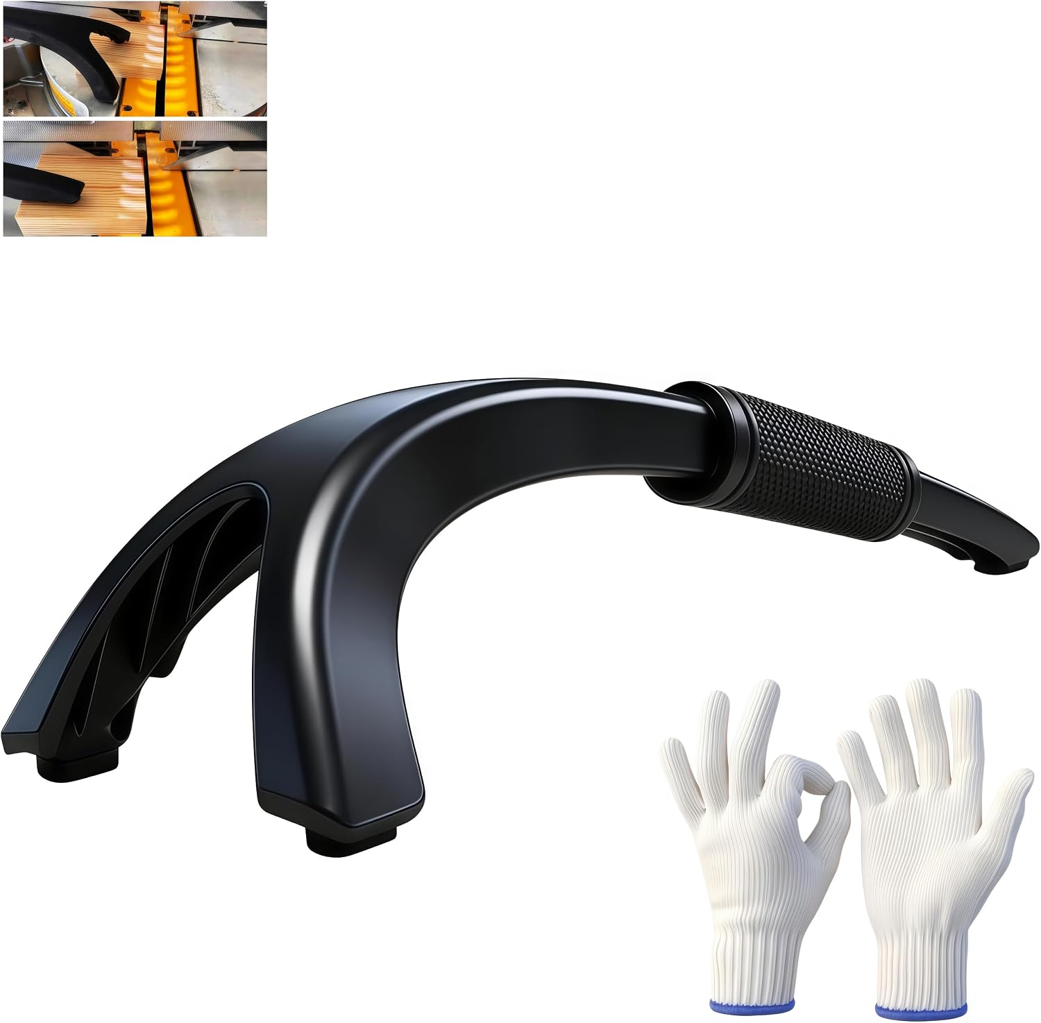 10 Million Dollar Stick & Miter Saw Push Sticks, Ergonomic Grip, Non-Slip Rubber Feet, Keeps Hands Away From Blade, Woodworking Safety Accessories