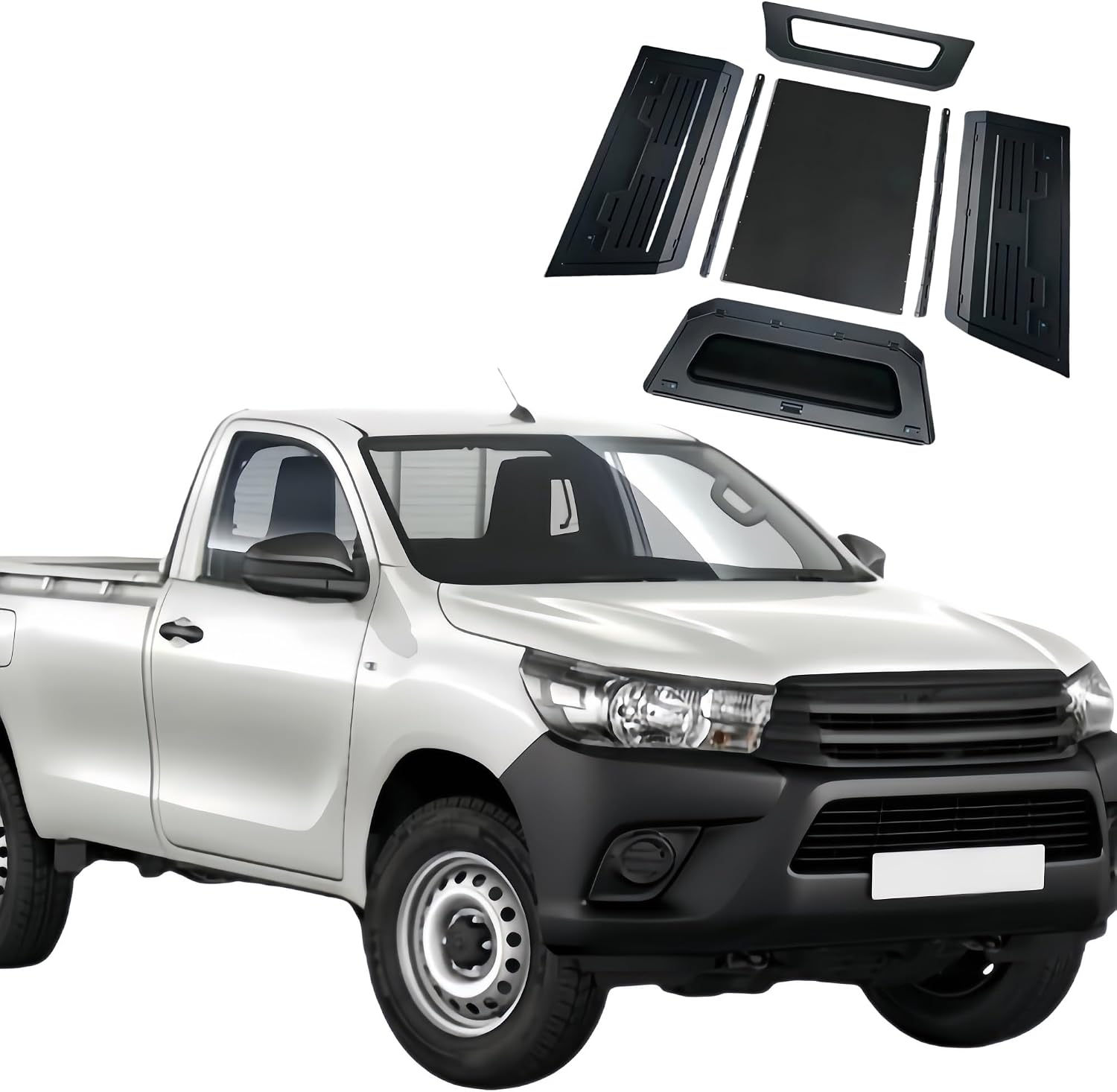 4x4 Truck Canopy Hardtop Canopy Compatible for Toyota Tacoma 2015 Double Cab Steel Canopy Pickup Truck