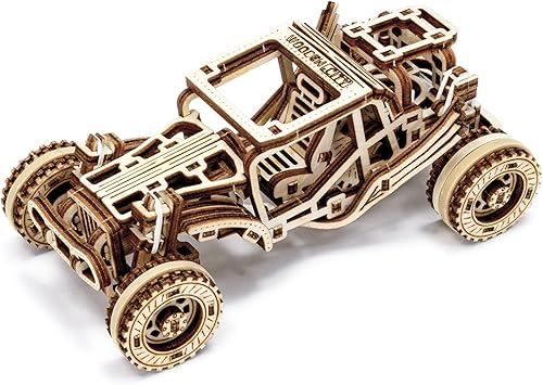 Miniatura 2 de WOODEN.CITY Buggy - Kits de modelos de madera - Rompecabezas 3D de madera para adultos - Modelos de autos para construir para adultos Píntalo tú