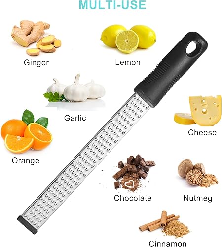 Miniatura 3 de Rallador de limón Zester, rallador de cítricos, rallador de queso parmesano con asa, herramienta de rallador de limón para queso, cítricos, lima,