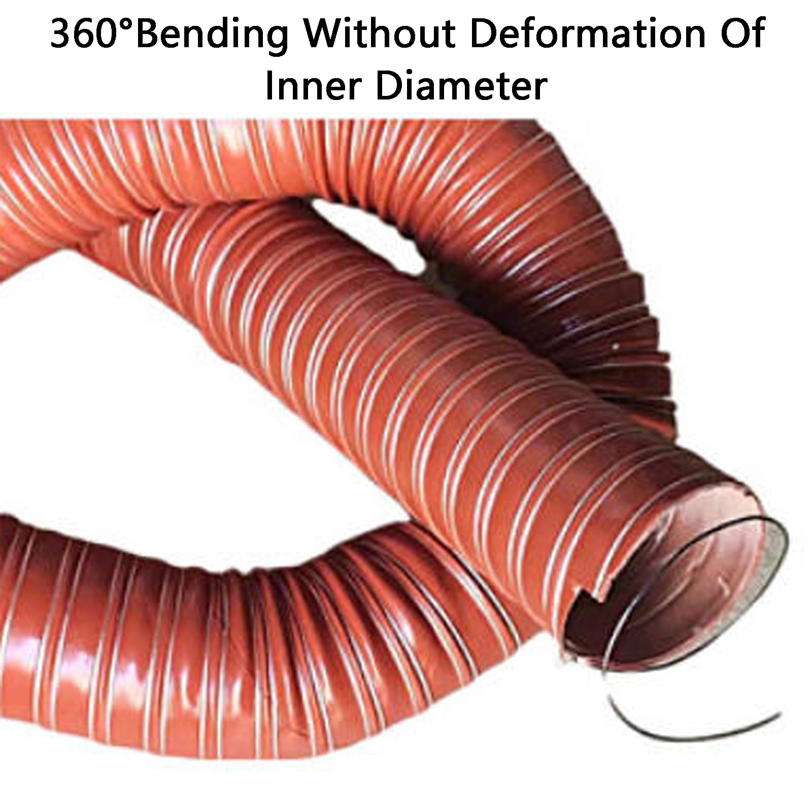 Manguera ExtraccióN Flexible​,Tubo Salida Gases Calentador,Tubo Campana Extractora,Tubo Flexible Campana Extractora,Conductos Alta Temperatura,Tubo Flexible Conducto Salida Aire