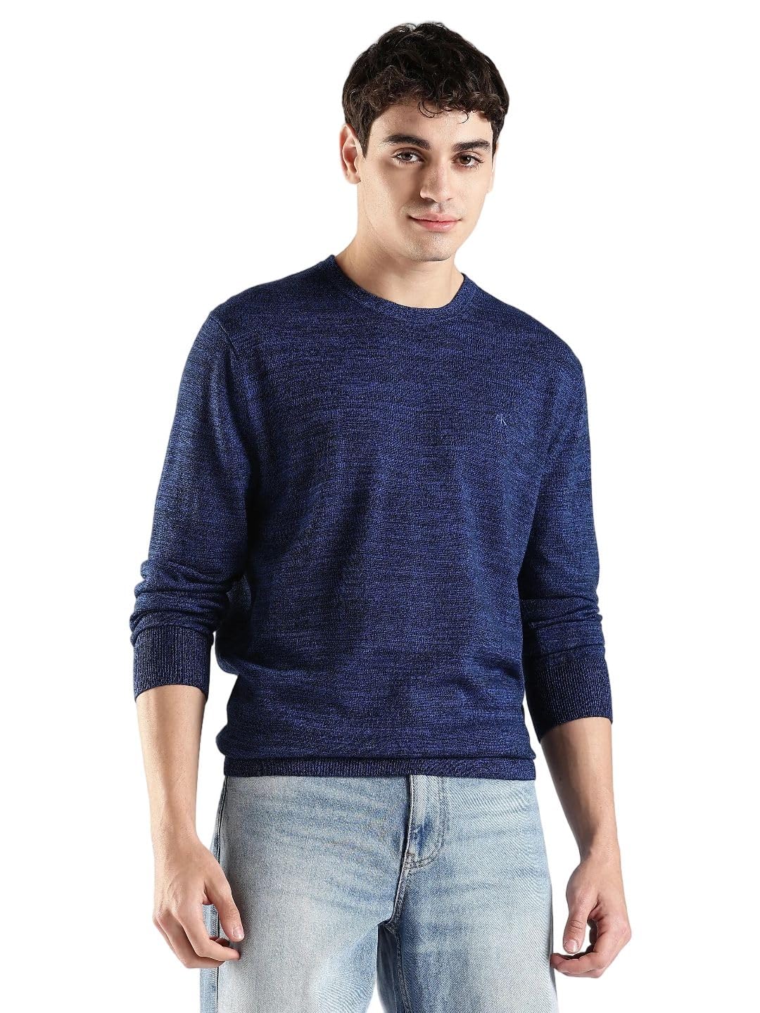 calvin klein jeans Melange Regular fit Wool Sweater-picture-47