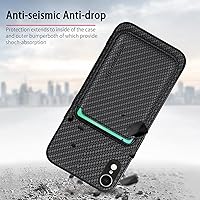 Vista 6 de Asuwish Funda de teléfono para iPhone XR 6.1 con protector de pantalla de vidrio templado, delgada y soporte para tarjeta de crédito, accesorios