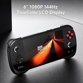 AYANEO Pocket FIT-6 Inches 1920x1080 (Screen Aspect Ratio:16:9) Touch screen Handheld Retro Video Game Console Android 14 OS Tablet PC 12GB,LPDDR5X,256B Storage