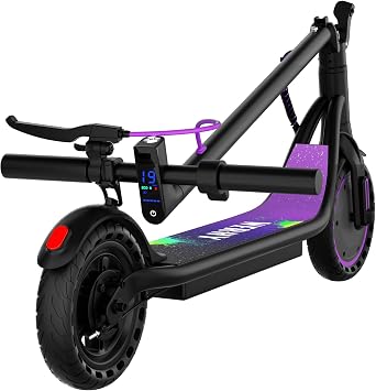 Electric Scooter for Adults and Teens, 350W Power Motor, 15 Miles Max Range & 19 MPH Top Speed, 8.5" Tires, Foldable Commuter Scooter with Built-in Dual Brakes & Max Load 265LBS