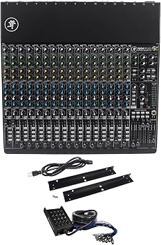 Audiosavings Bundle 1 Mackie 1604VLZ4 Mixer 16-Channel Compact Analog 4-Bus Bundle With 1 Rockville SX1650 16 Channel 50 Foot XLR Snake Cable, 100% OFC, Double Shielded Items 2