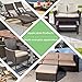 Laphivieh Wicker Repair Kit, Mottled Dark Brown, Polyethylene Material for Patio Furniture Repair, 130ft, High Strength