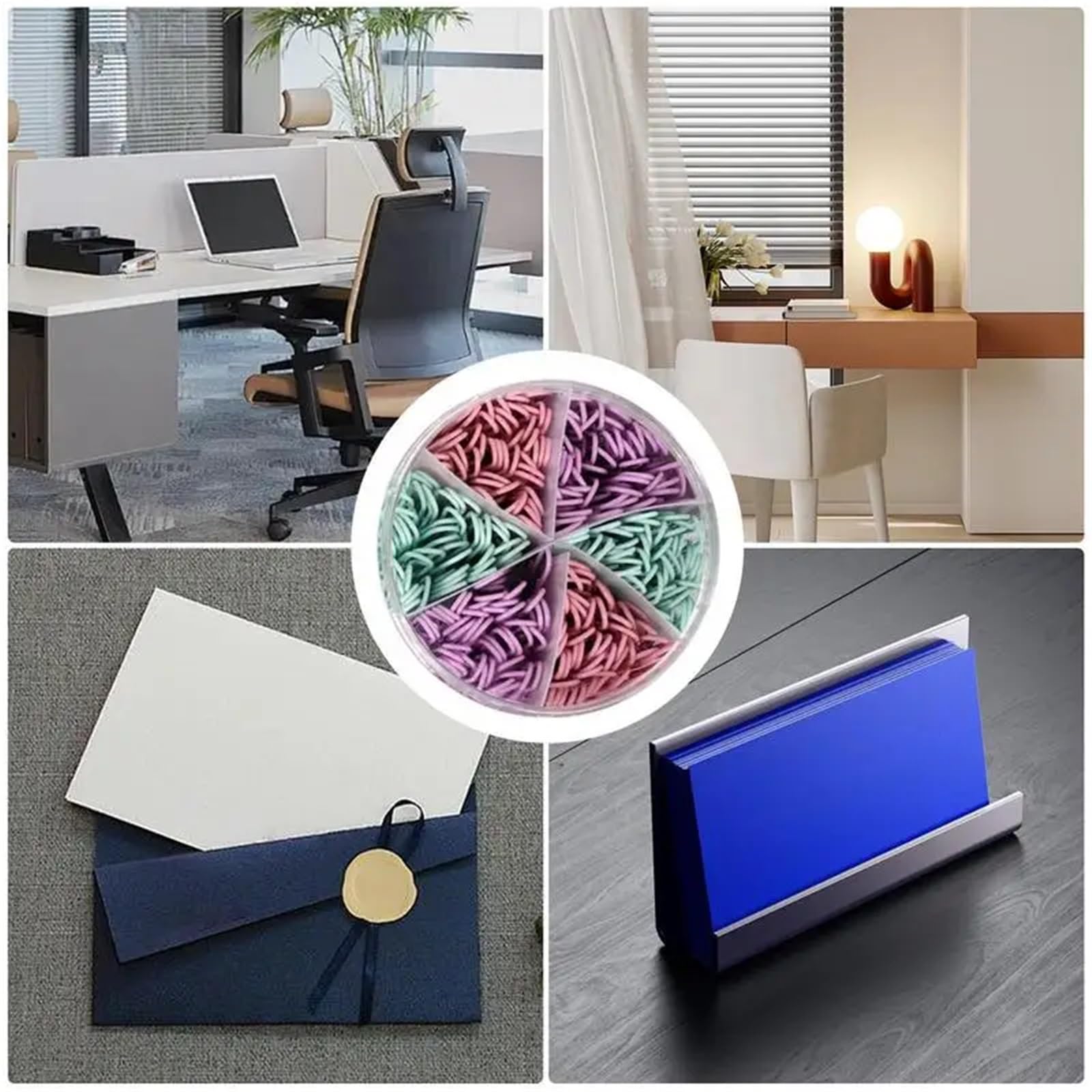 Lot de 900 trombones en métal colorés de 5 cm pour bureau et école, bureau, école, maison