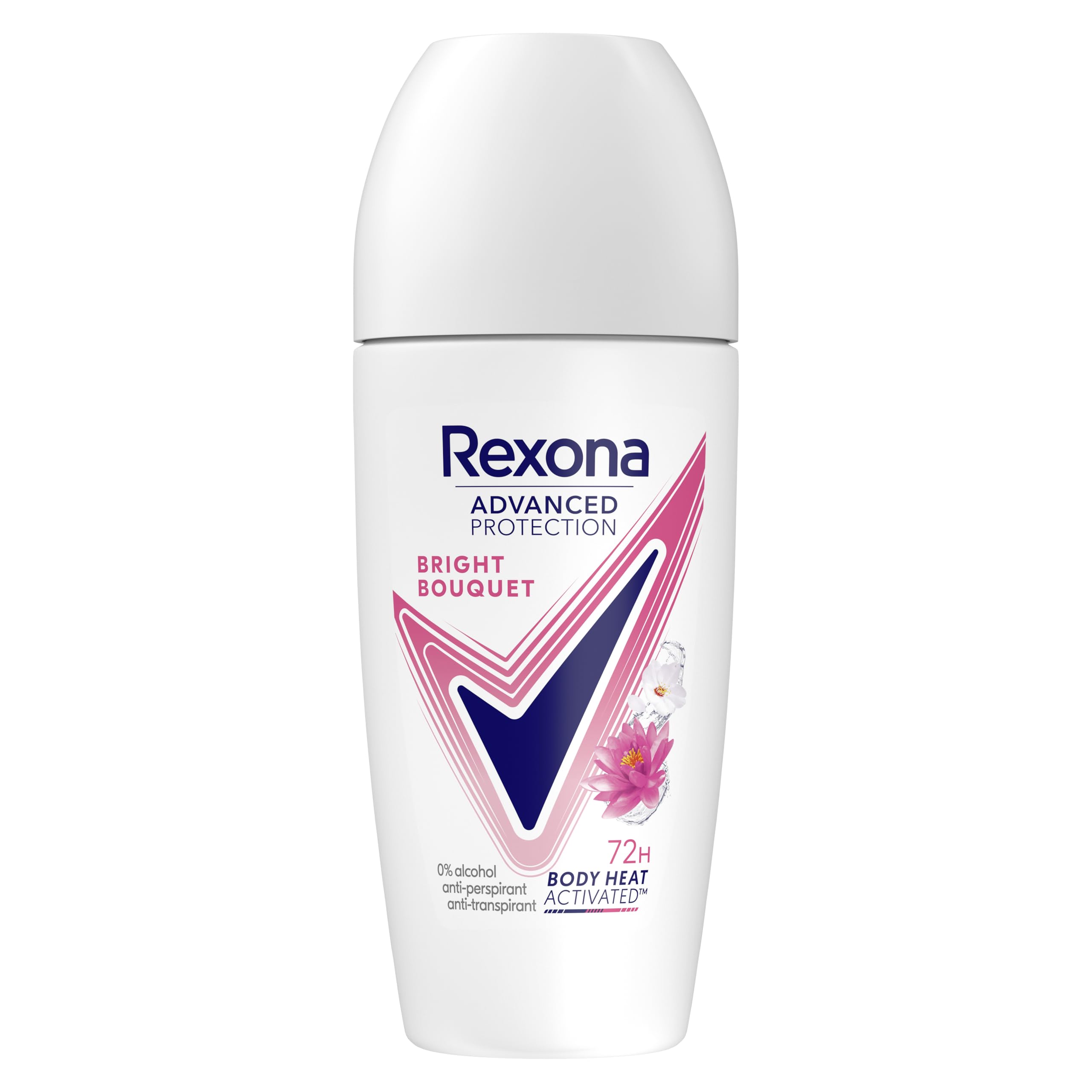Rexona Advanced Protection dezodorant antyperspirant w rolce dla kobiet, jasny bukiet 72h, 50 ml, 6 sztuk