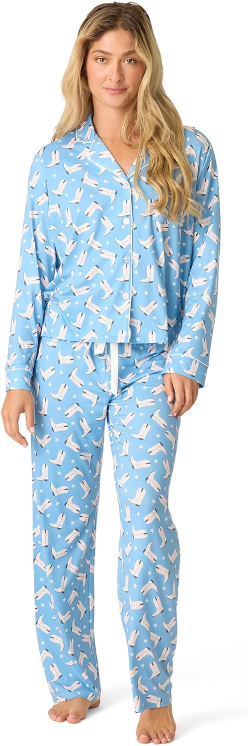 PJ Salvage Women's [Amazon Exclusive] Cloud Jersey 2-piece Pj Set