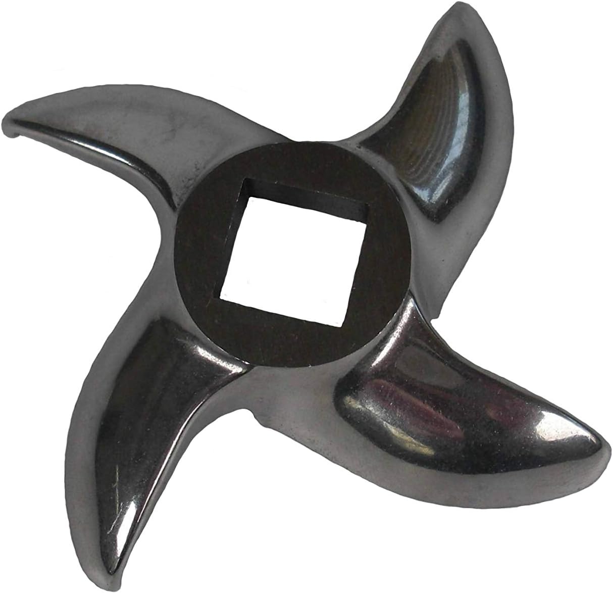 Tredoni No.22 Meat Mincer/Grinder Curved Edges Knife - 7.3cm Professional Hard-Wearing Stainless Steel 4 Arms Blade (No.22)