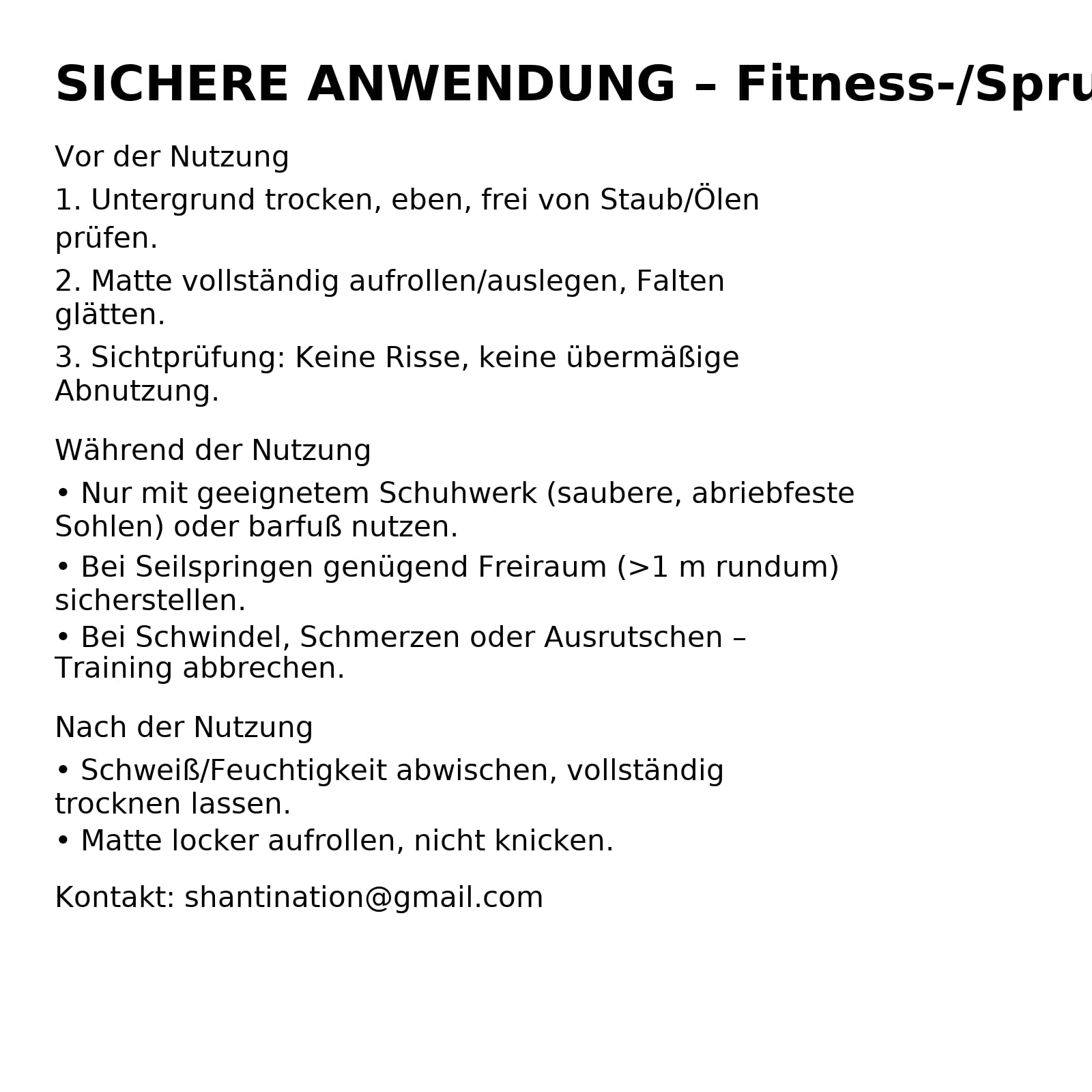 Cardio Mat 95 kompakte Fitnessmatte (95 x 95 cm) | inkl. Tragegurt, ideal zum Seilspringen, abriebfest, desinfizierbar, mit Schuhen benutzbar