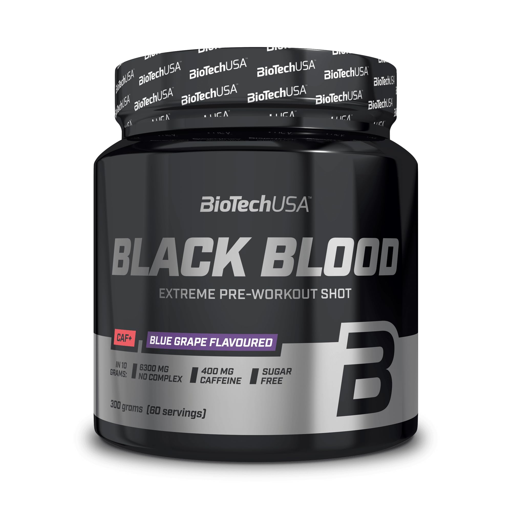 BioTechUSA Black Blood CAF+, Blue Grape - 300g