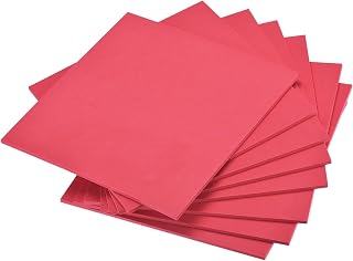DMiotech Paquete de 8 Hojas de Espuma de EVA de 9.84 x 9.84 Pulgadas y 5 mm de Grosor para Manualidades y Artesanías - Color Rojo