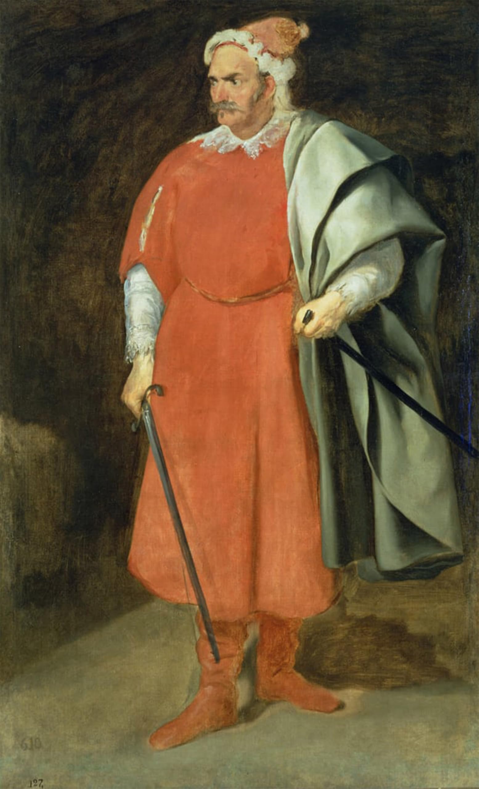 SERENDIPITP Aesthetic Poster Photo Wall Print Retro Picture Portrait of the Buffoon redbeard Cristobal De Castaneda by Diego Velázquez Modern Wall Artwork for Home Decor 60x90cm