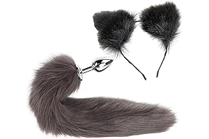 Wolf Fox Furry Tail Plug and Ears Set: Unleash Your Inner Animal