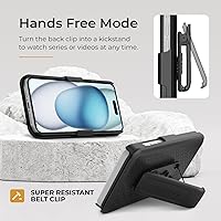 Vista 19 de MOTIVE for iPhone 15 Pro Max Case with Belt Clip, Shell Holster Combo for Apple iPhone 15 Pro Max Holster, Slim Rugged Case, Drop Shockproof