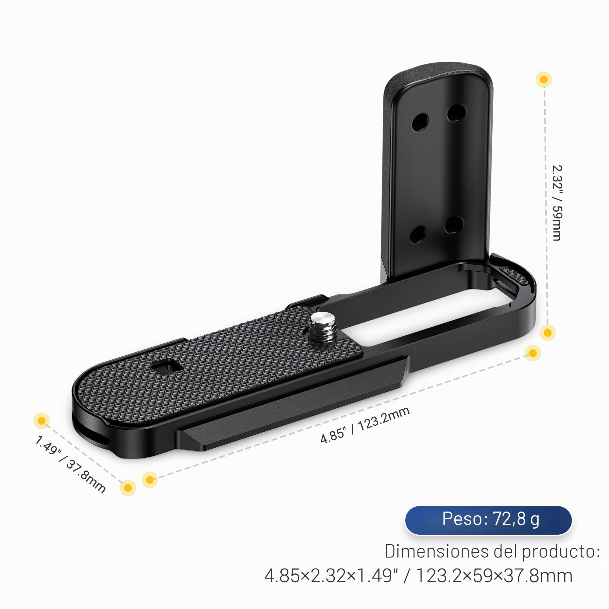 JJC Empuñadura de Metal para cámara Leica D-LUX8 con diseño de liberación rápida Tipo Arca Swiss Que Mejora la sensación de Mano para la grabación de Video Youtuber Vlogger